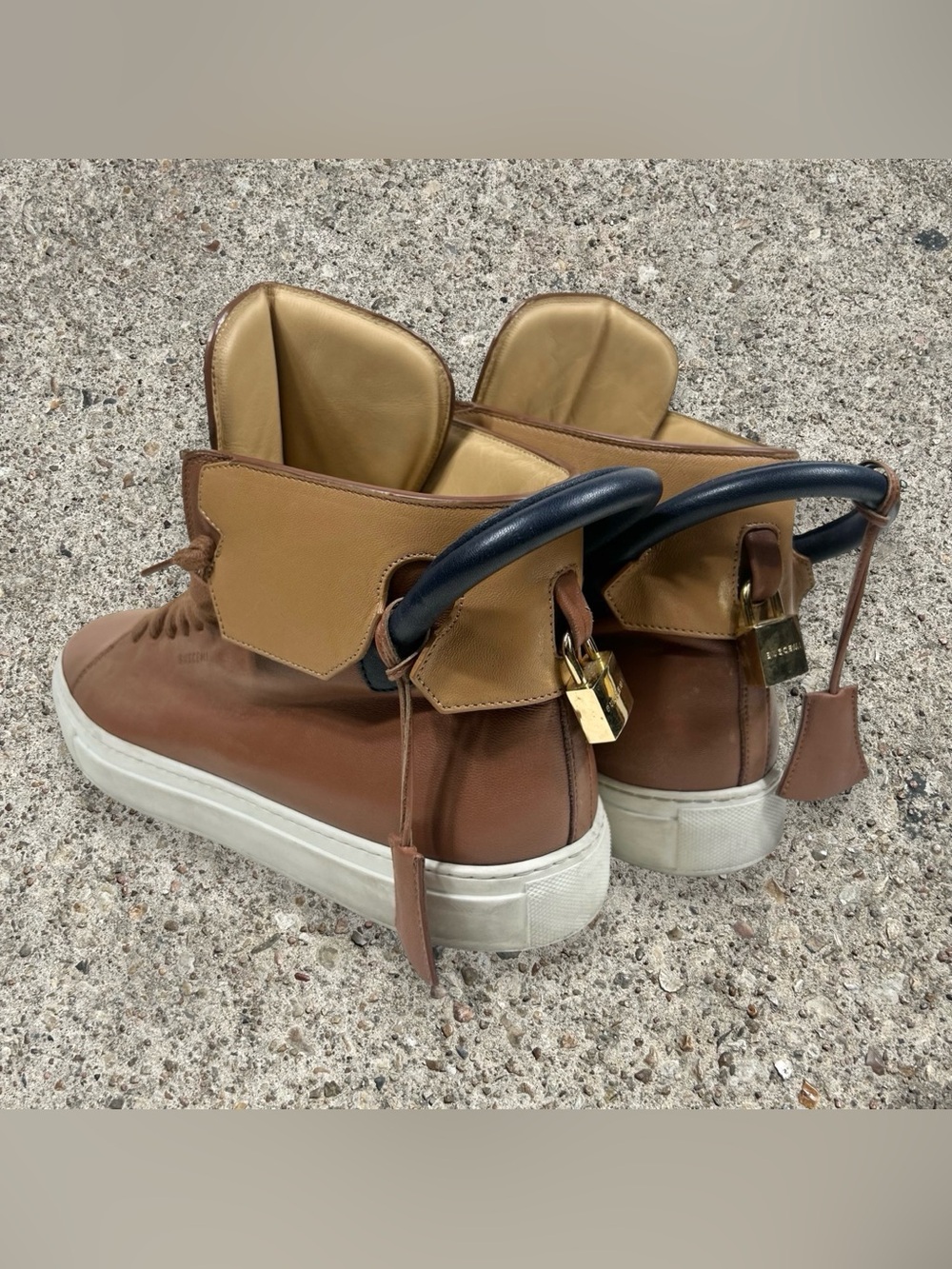 BUSCEMI 100mm high top sneakers